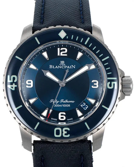 2019 Blancpain Fifty Fathoms 45MM Blue Dial Textile Strap (5015-12B40)