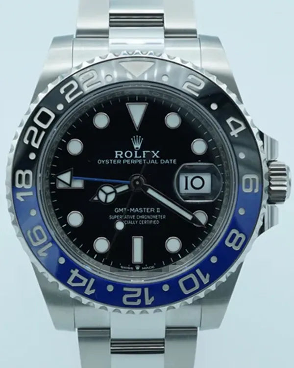 2024 Rolex GMT-Master II "Batman" 40MM Black Dial Oyster Bracelet (126710BLNR)