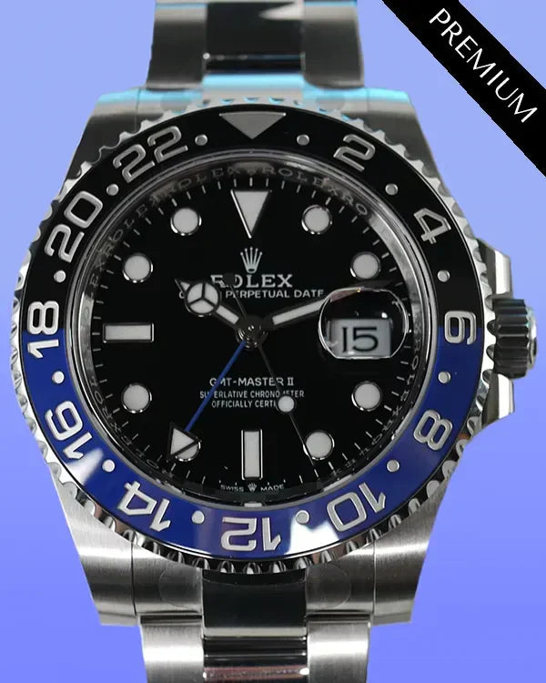 2025 Rolex GMT-Master II "Batman" 40MM Black Dial Oyster Bracelet (126710BLNR)