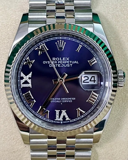 2021 Rolex Datejust 36MM Aubergine Dial Jubilee Bracelet (126234)