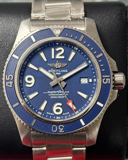 Breitling Superocean 44MM Blue Dial Steel Bracelet (A17367)