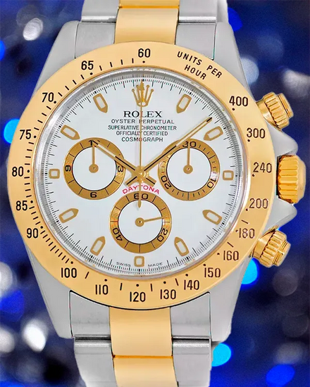 Rolex Cosmograph Daytona 40MM White Dial Two-Tone Oyster Bracelet (116523)
