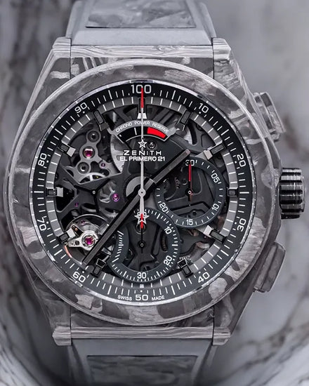 Zenith Defy El Primero 21 44MM Skeleton Dial Rubber Strap (10.9000.9004/96.R921)