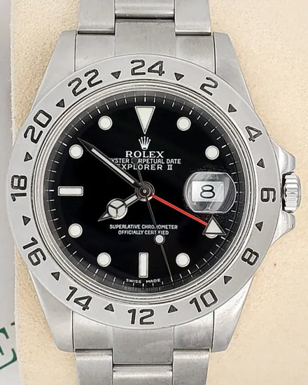 2004 Rolex Explorer II 40MM Black Dial Oyster Bracelet (16570)