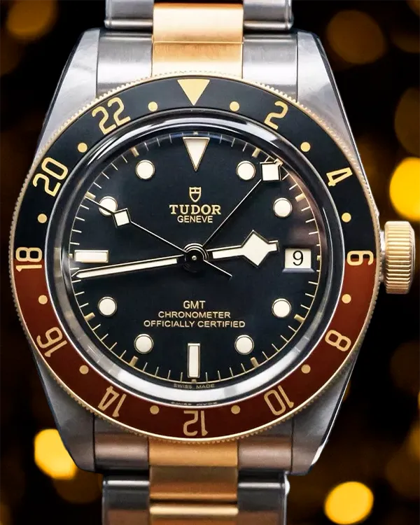 Tudor Black Bay S&G GMT "Rootbeer" 41MM Black Dial Two-Tone Bracelet (79833MN)