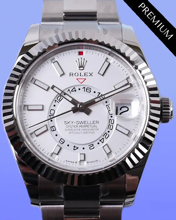 2025 Rolex Sky-Dweller 42MM White Dial Oyster Bracelet (336934)