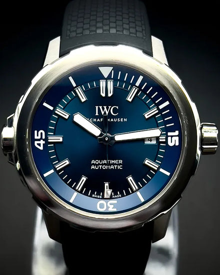 2018 IWC Schaffhausen Aquatimer 42MM Blue Dial Rubber Strap (IW329005)