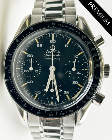 Omega Speedmaster Reduced 39MM Black Dial Steel Bracelet (3510.50.00)