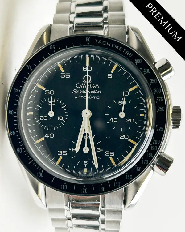 Omega Speedmaster Reduced 39MM Black Dial Steel Bracelet (3510.50.00)