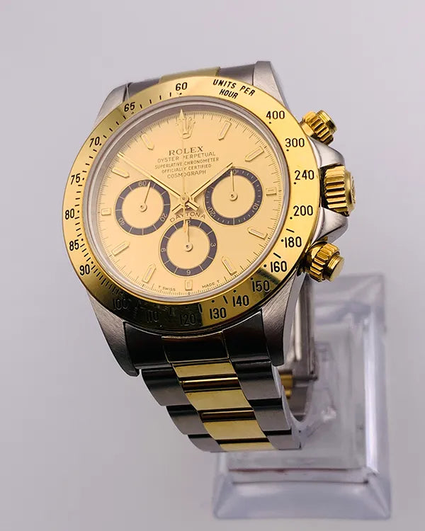Rolex Cosmograph Daytona 40MM Champagne Dial Two-Tone Oyster Bracelet (16523)