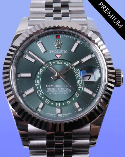 2025 Rolex Sky-Dweller 42MM Green Dial Jubilee Bracelet (336934)
