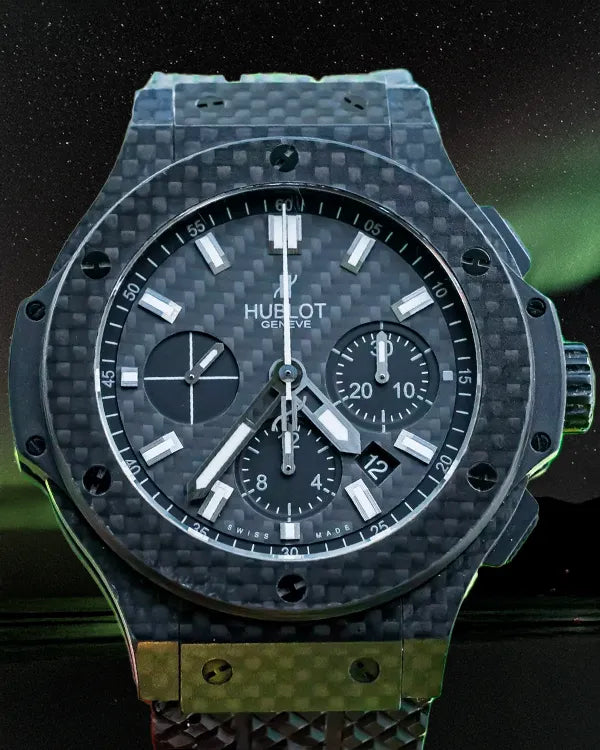 Hublot Big Bang 44MM Black Dial Rubber Strap (301.QX.1724.RX)
