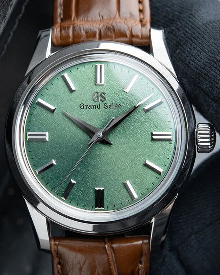 2021 Grand Seiko Elegance Collection "Genbi Valley USA" L.E. 37.3MM Green Dial Leather Strap (SBGW277)