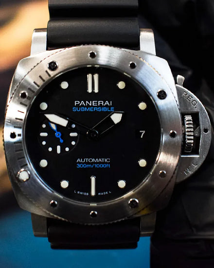 2020 Panerai Submersible 42MM Black Dial Rubber Strap (PAM00973)