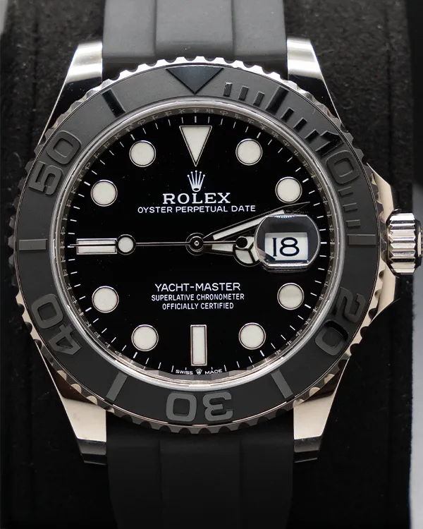 2020 Rolex Yacht-Master 42MM Black Dial Rubber Strap (226659)
