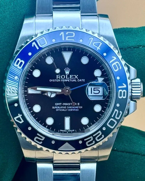 Rolex GMT-Master II  "Batman" 40MM Black Dial Oyster Bracelet (116710BLNR)