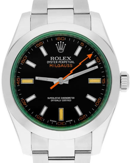 2019 Rolex Milgauss 40MM Black Dial Oyster Bracelet (116400GV)