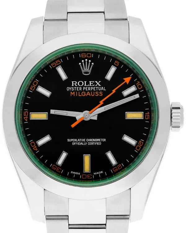 2019 Rolex Milgauss 40MM Black Dial Oyster Bracelet (116400GV)