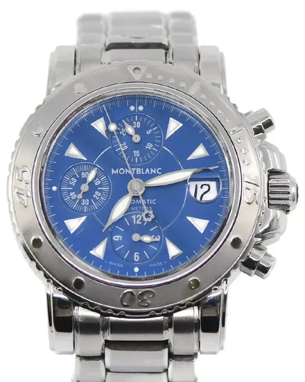 Montblanc Sport Meisterstück 41MM Blue Dial Steel Bracelet (7034)