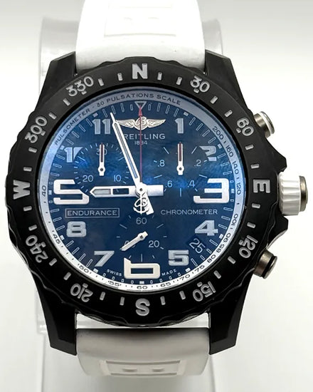 2021 Breitling Endurance Pro 44MM Quartz Black Dial Rubber Strap (X82310A71B1S1)