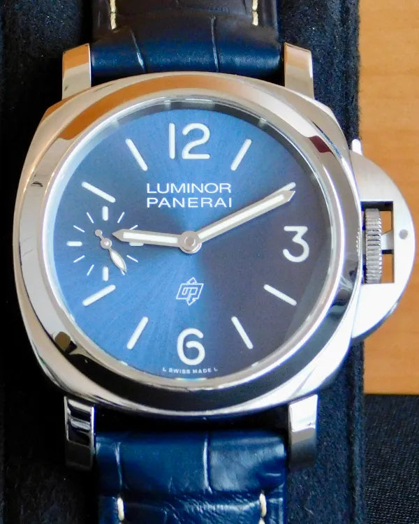 2020 Panerai Luminor Blu Mare 44MM Blue Dial OEM Leather Strap (PAM01085)