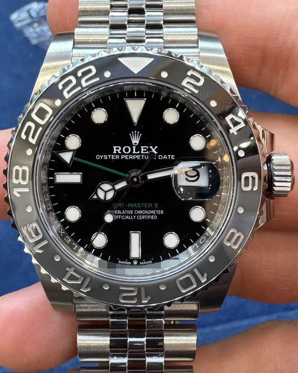 2025 Rolex GMT-Master II "Bruce Wayne" 40MM Black Dial Jubilee Bracelet (126710GRNR)