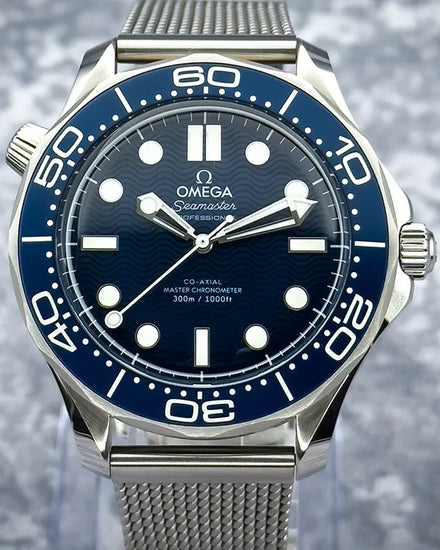 2024 Omega Seamaster Diver 300M "James Bond 60th Anniversary" 42MM Blue Dial Steel Bracelet (210.30.42.20.03.002)