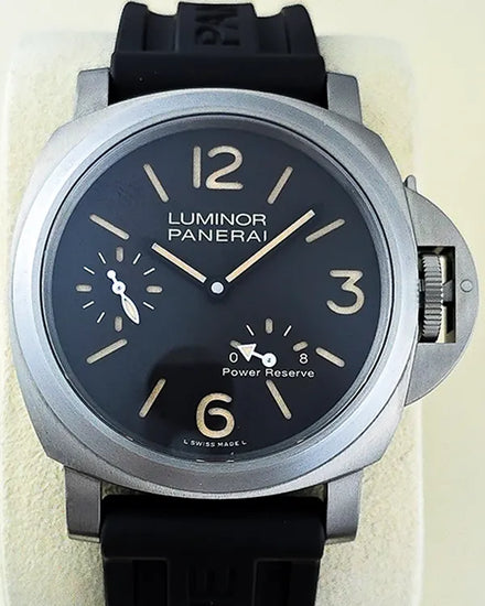 No Reserve - 2021 Panerai Luminor 8 Days Power Reserve 44MM Titanium Brown Dial Rubber Strap (PAM00797)