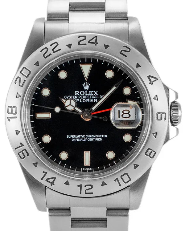 Rolex Explorer II 40MM Black Dial Oyster Bracelet (16570)