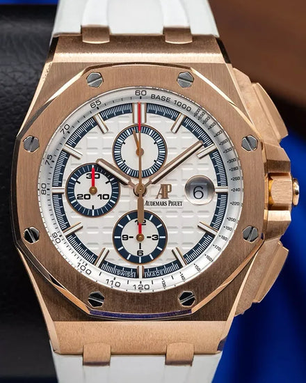 Audemars Piguet Royal Oak Offshore Chronograph "Summer" Edition L.E. 44MM White Dial Rubber Strap (26408OR.OO.A010CA.01)