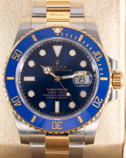 2018 Rolex Submariner Date "Bluesy" 40MM Blue Dial Two-Tone Oyster Bracelet (116613LB)