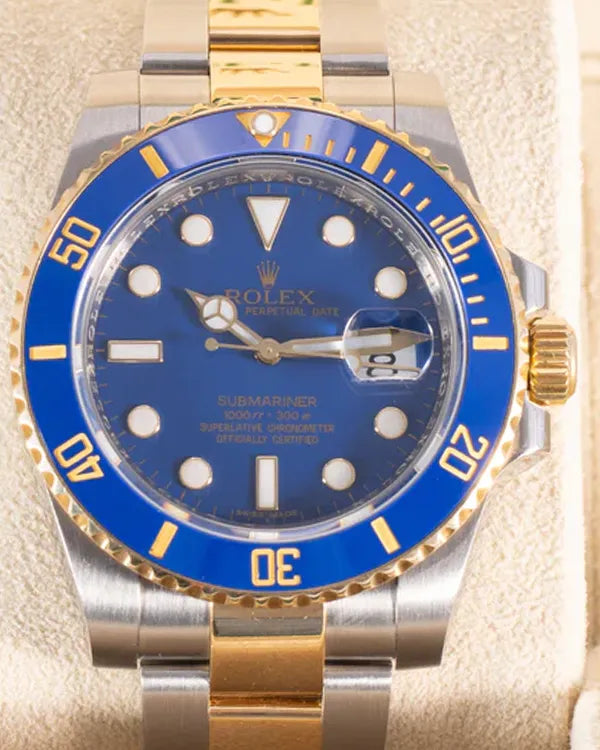 Rolex Submariner Date "Bluesy" 40MM Blue Dial Two-Tone Oyster Bracelet (116613LB)