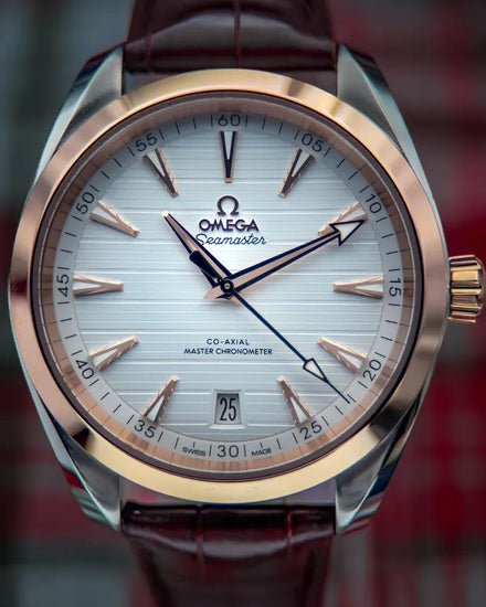 2021 Omega Seamaster Aqua Terra 41MM Silver Dial Leather Strap (220.23.41.21.02.001)