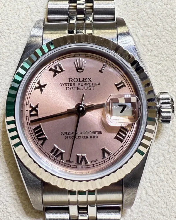 Rolex Lady-Datejust 26MM Pink Dial Jubilee Bracelet (79174)