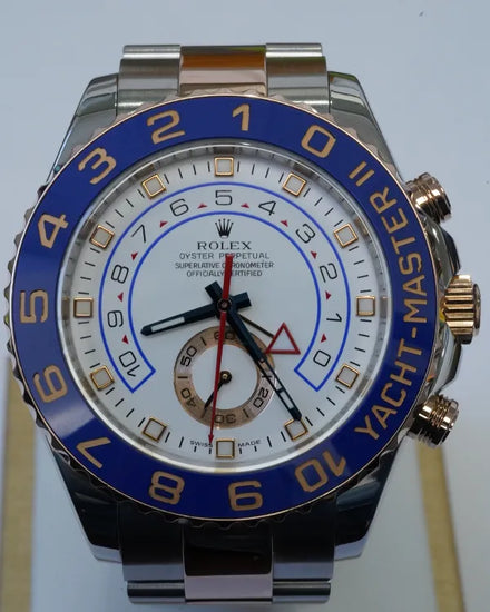 Rolex Yacht-Master II 44MM White Dial Two-Tone Oyster Bracelet (116681)