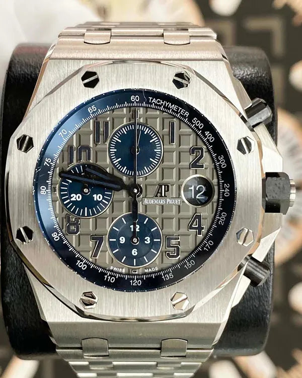 2018 Audemars Piguet Royal Oak Offshore “QEII” 42MM Grey Dial Titanium Bracelet (26474TI.OO.1000TI.01)