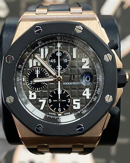 Audemars Piguet Royal Oak Offshore Chronograph 42MM Grey Dial Rubber Strap (25940OK.OO.D002CA.01.A)