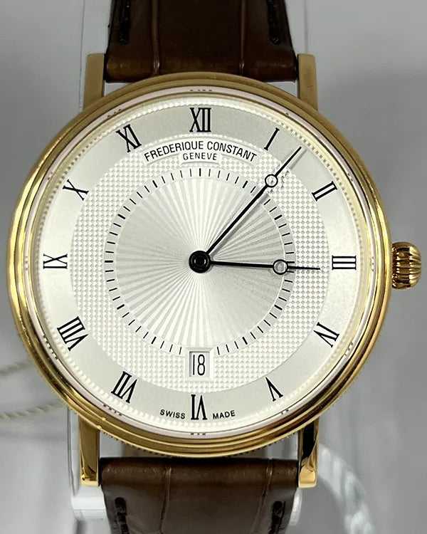 2025 Frederique Constant Slimline 39MM Silver Dial Leather Strap (FC-306MC4S35)