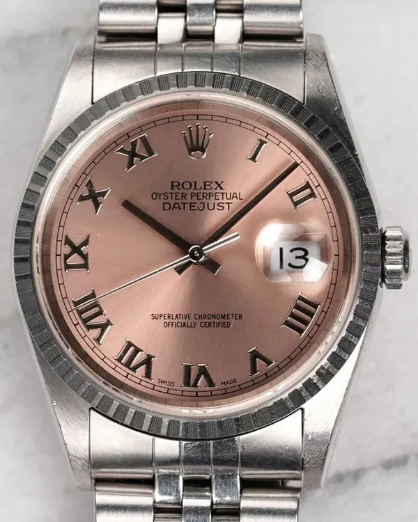 Rolex Datejust 36MM Pink Dial Jubilee Bracelet (16220)