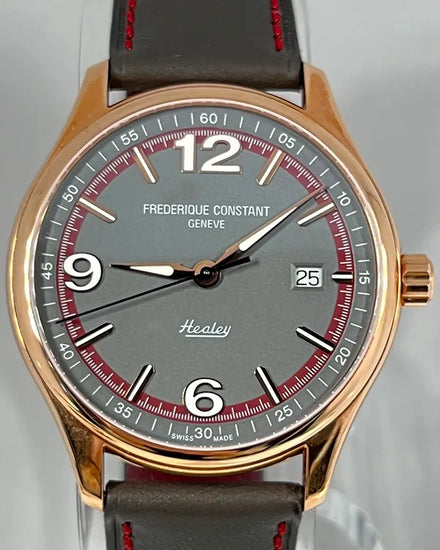 Frederique Constant Vintage Rally 40MM Grey Dial Leather Strap (FC-303GBRH5B4)