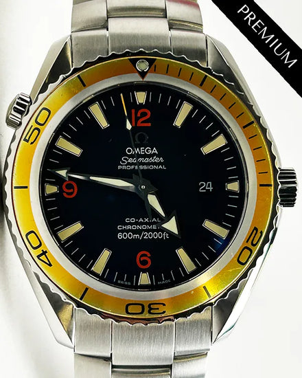 2005 Omega Seamaster Planet Ocean 45.5MM Black Dial Steel Bracelet (2208.50.00)