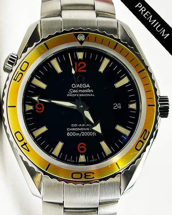 2005 Omega Seamaster Planet Ocean 45.5MM Black Dial Steel Bracelet (2208.50.00)