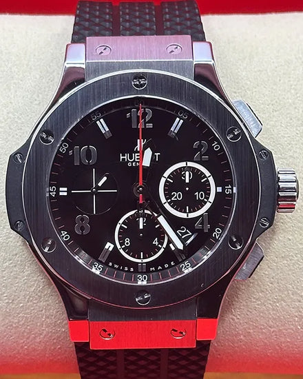 Hublot Big Bang 44MM Black Dial Rubber Strap (301.SX.130.RX)