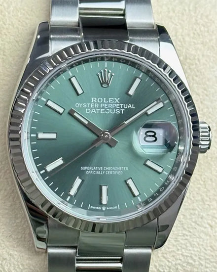 Rolex Datejust 36MM Green Dial Oyster Bracelet (126234)