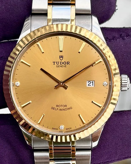 Tudor Style 41MM Champagne Dial Two-Tone Bracelet (12713)