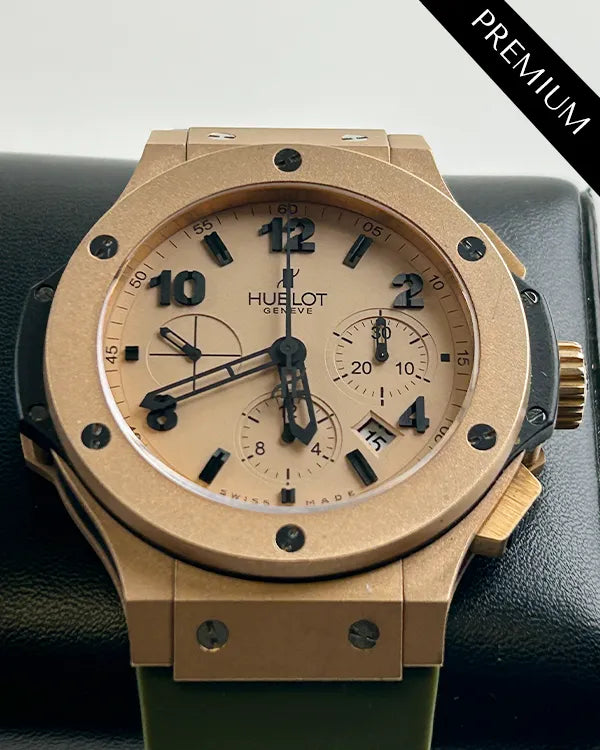 Hublot Big Bang L.E. 44MM Champagne Dial Rubber Strap (301.PI.500.RX)