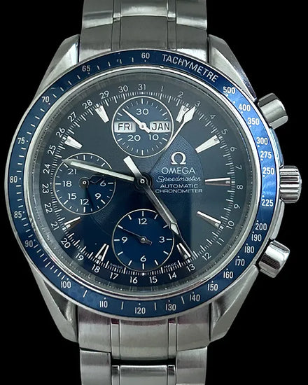 No Reserve - Omega Speedmaster Day-Date 40MM Blue Dial Steel Bracelet (3222.80.00)