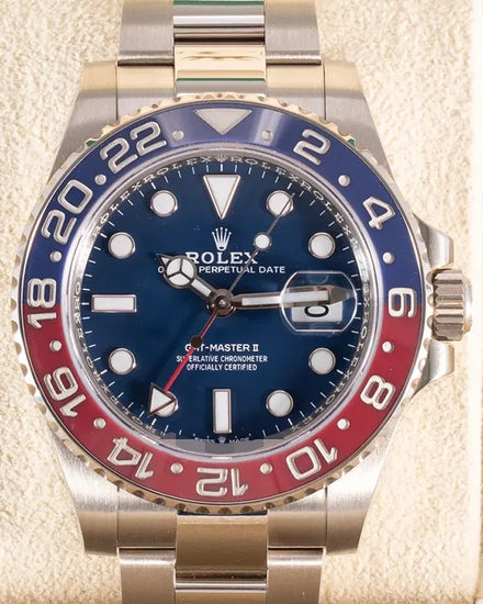 2023 Rolex GMT-Master II "Pepsi" 40MM Blue Dial White Gold Oyster Bracelet (126719BLRO)