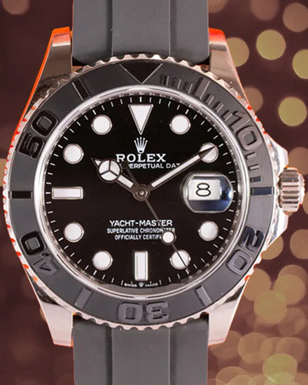 2019 Rolex Yacht-Master 42MM Black Dial Rubber Strap (226659)