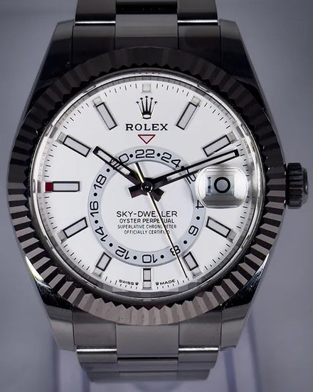 2024 Rolex Sky-Dweller 42MM White Dial Oyster Bracelet (336934)